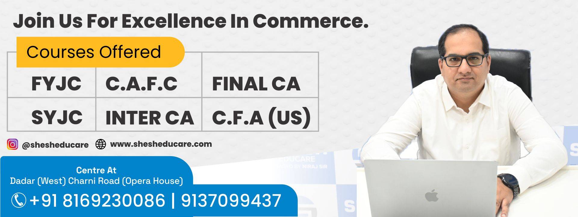 Commerce classes in mumbai/ca classes in dadar/charni road